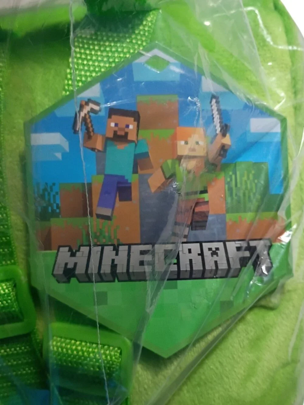 Minecraft Creeper Plush Backpack 24-00-1754 Kids Bag Green Mojang Studios